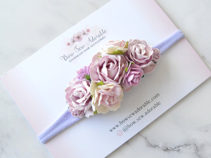 Lilac floral | Flower headband