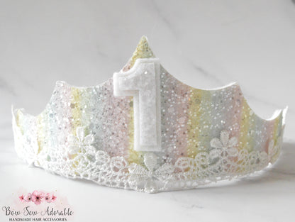 Pastel rainbow tiara | Birthday crown