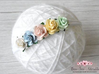 Rainbow trail | Flower headband