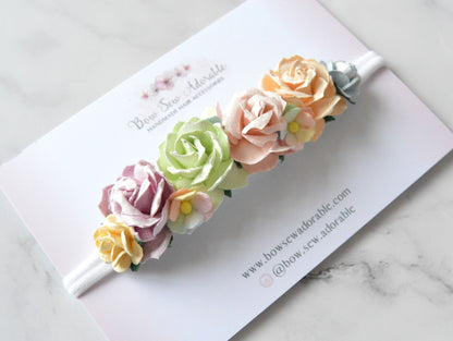 Wild rainbow | Flower headband