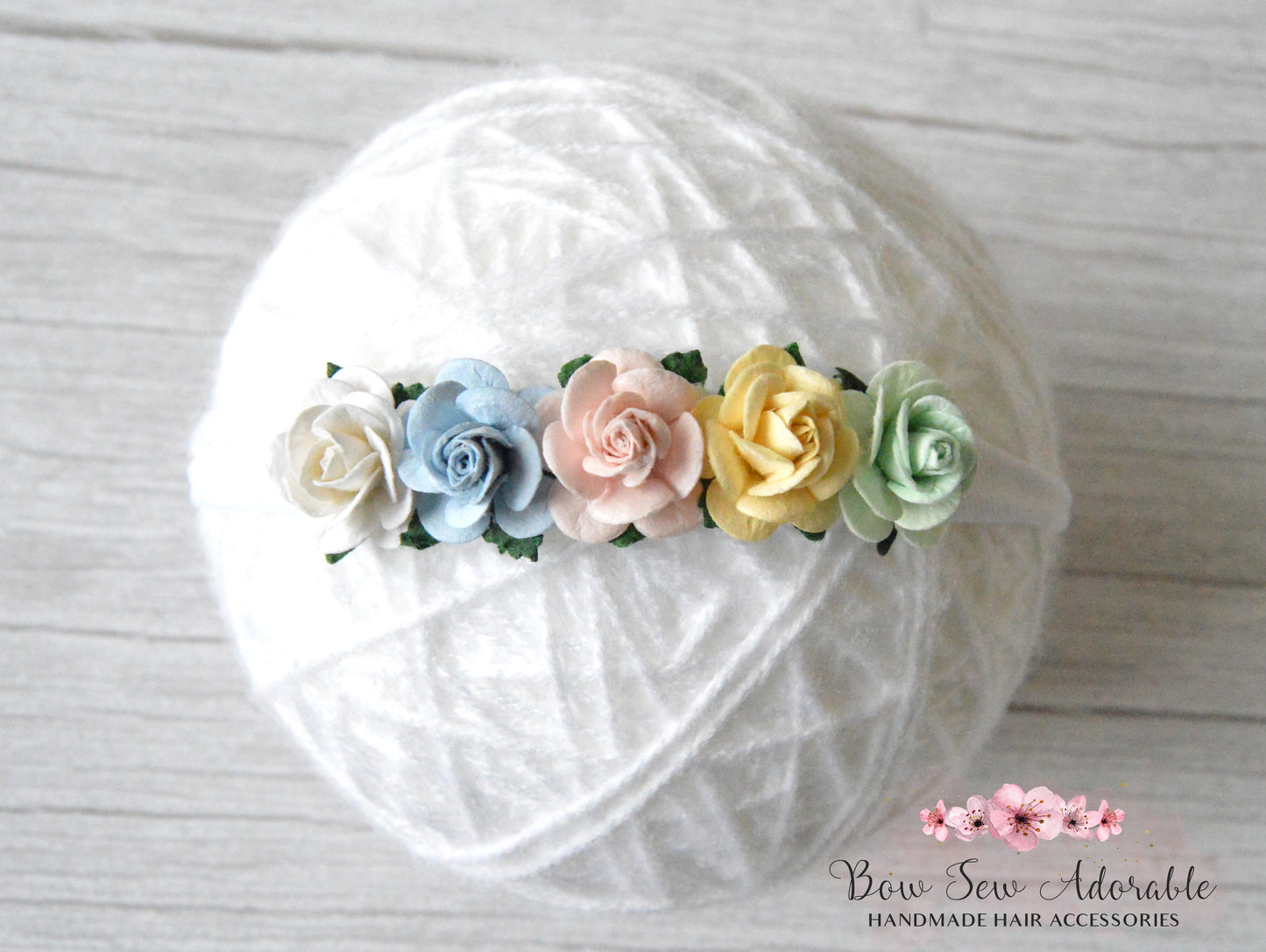 Rainbow trail | Flower headband