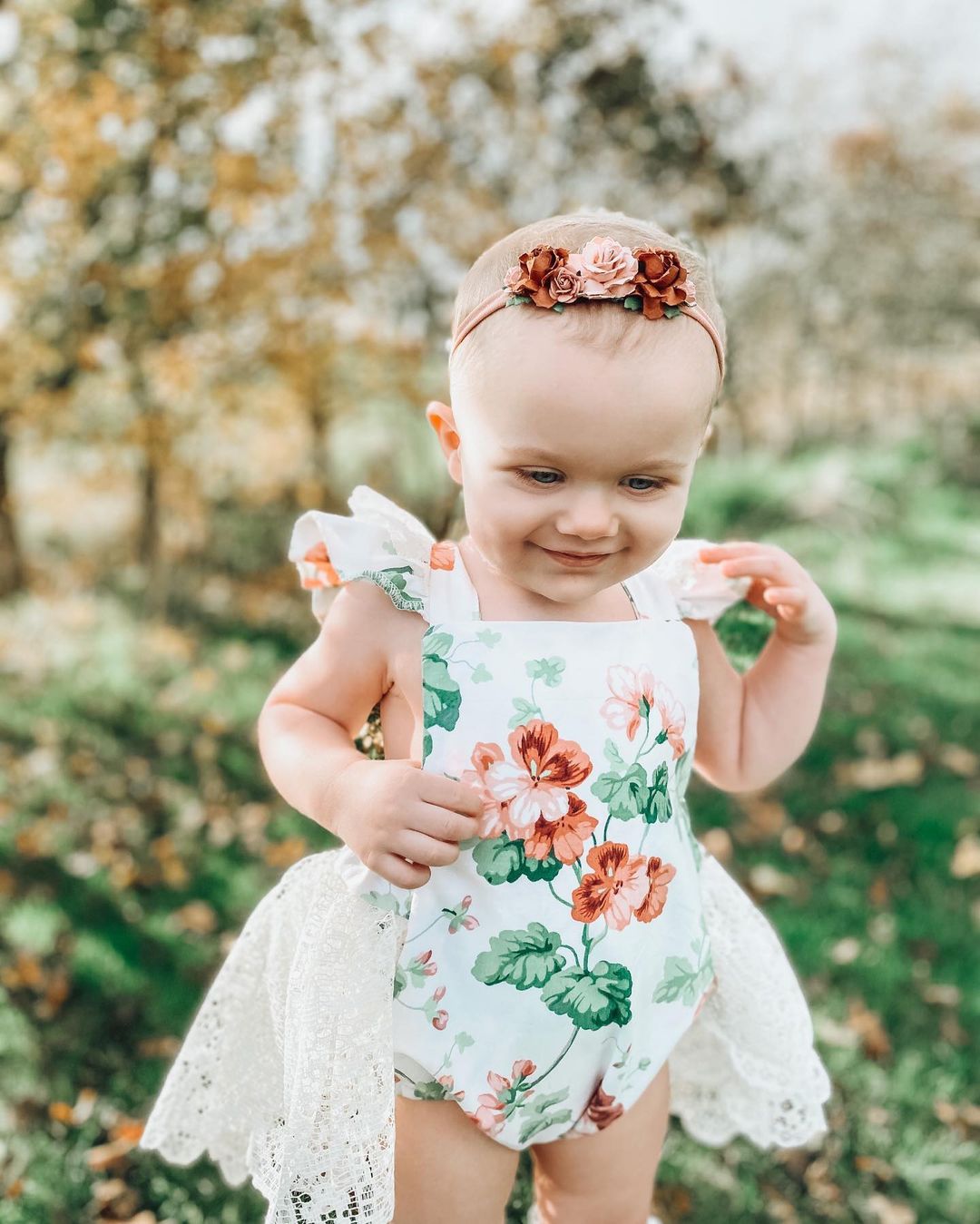 Earthy floral | Flower headband