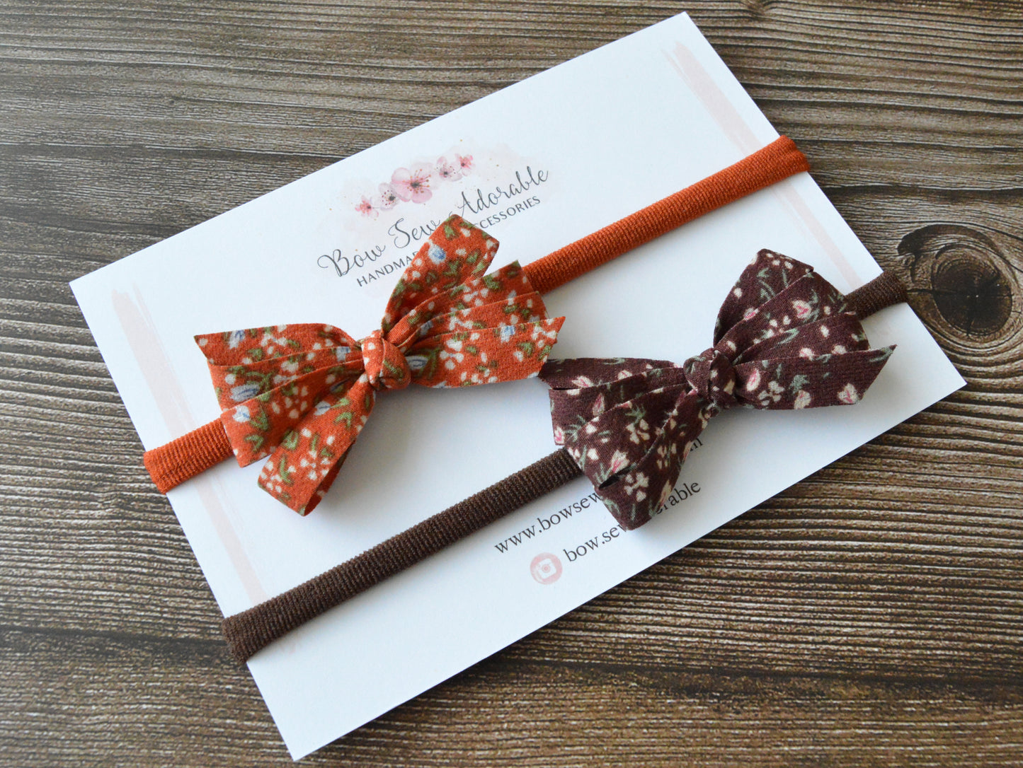 Autumn pinwheels | Hair bow set