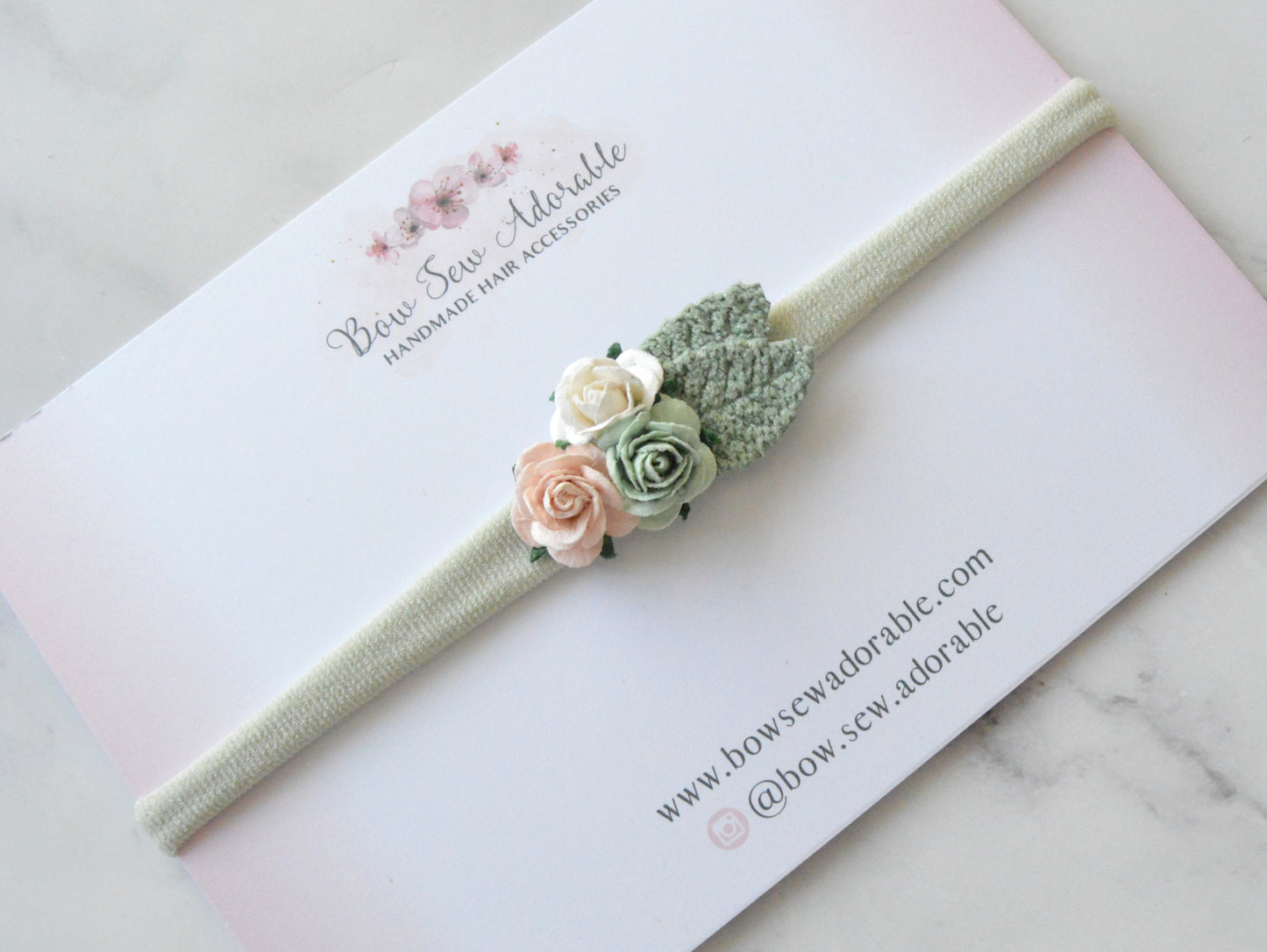 Mini sage cluster | Flower headband