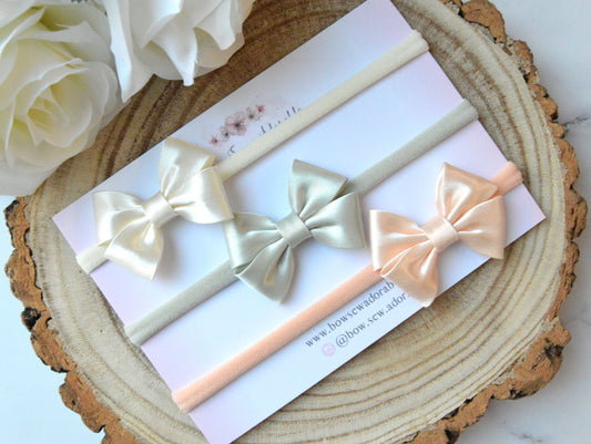 Mini satin classic | Hair bow set/individual