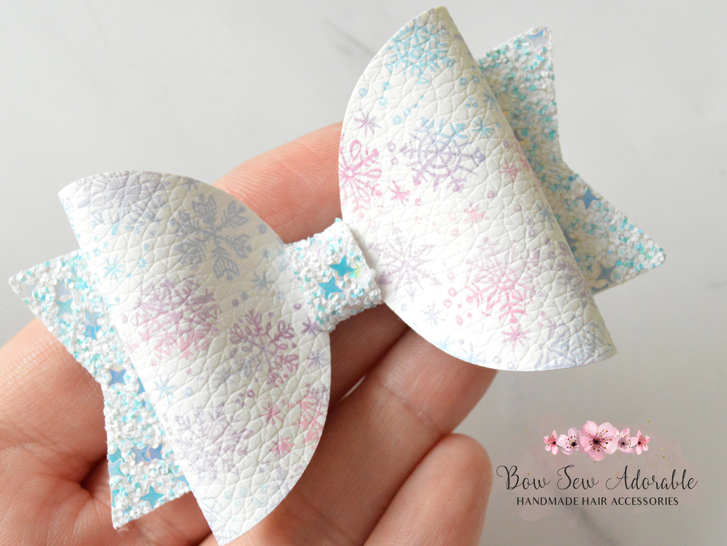 Snow flurry | Hair bow