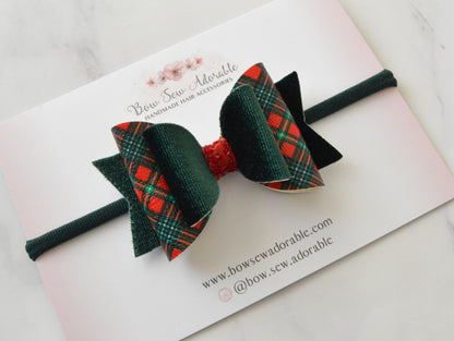 Tartan mix | Hair bow