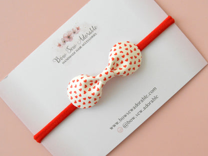 Mini hearts | Hair bow