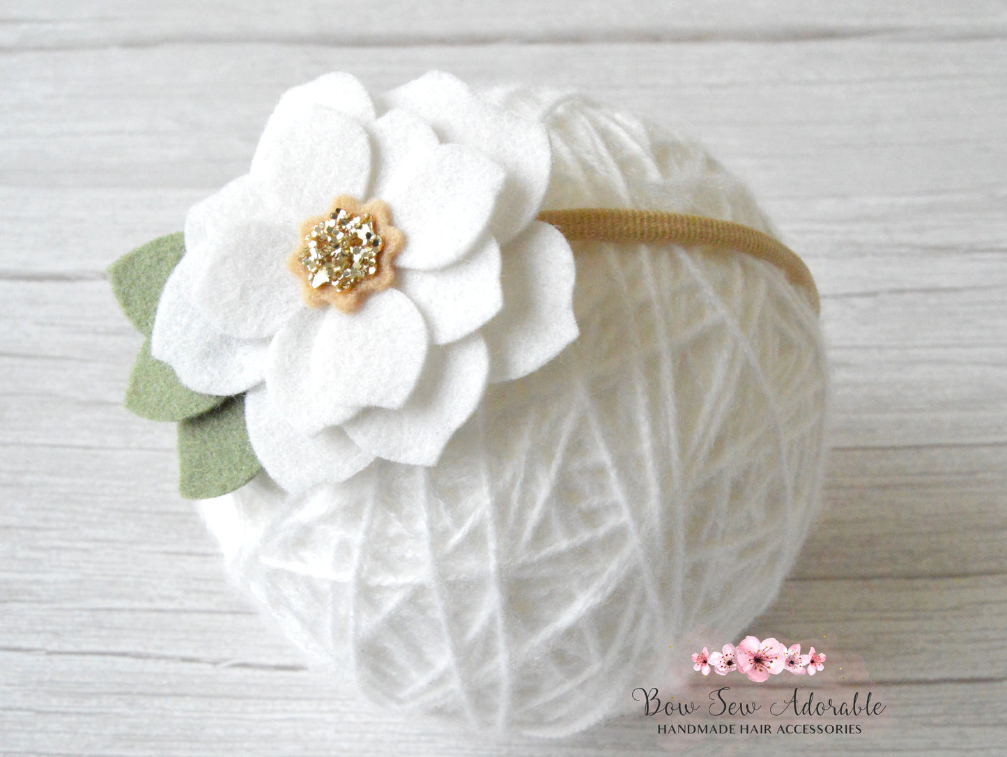 Cordelia | Flower headband OR clip